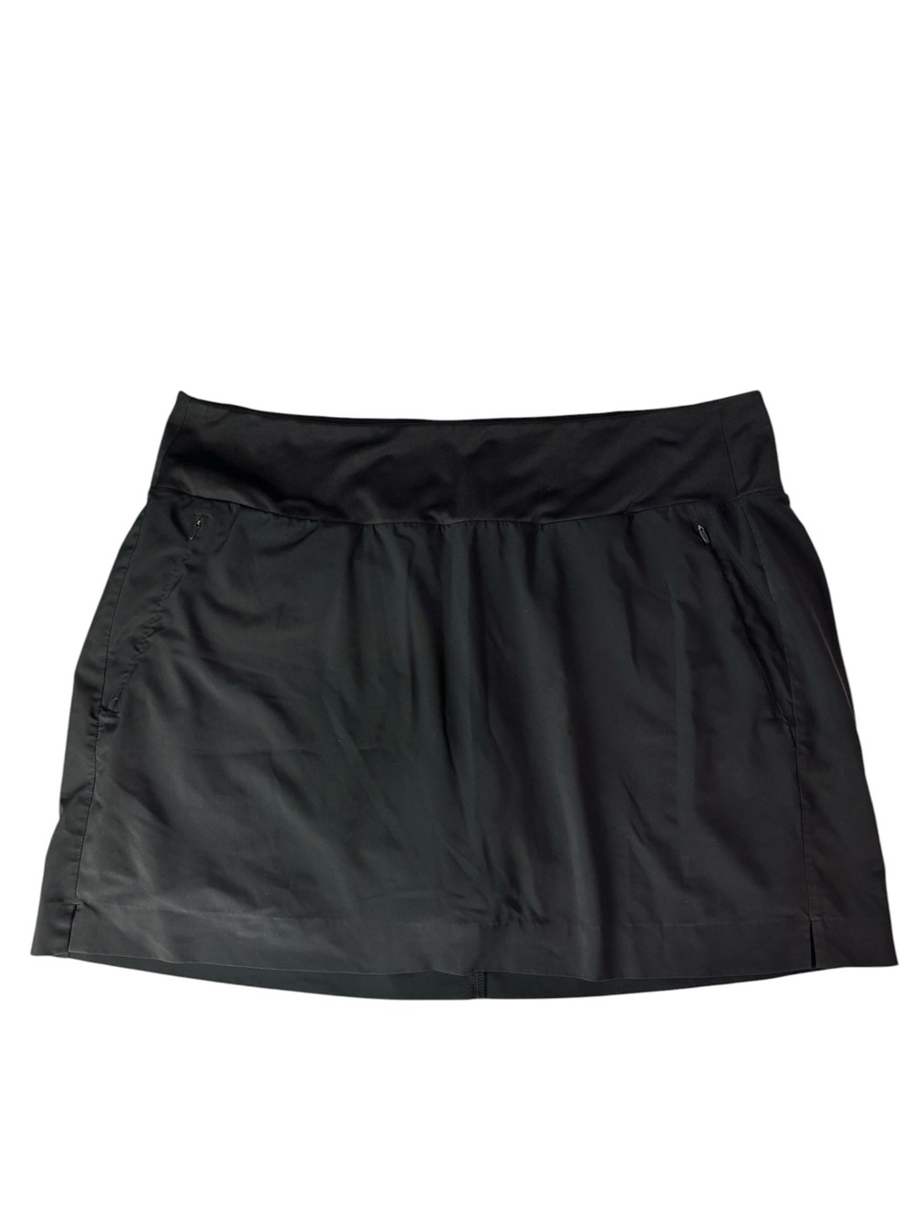 Athleta Black Soho Skort size 18 active athleisure pockets inner shorts